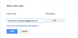 add a new user google search console